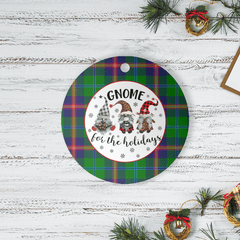 Clan Young Modern Tartan Tartan Crest Gnome Round Ceramic Ornament IA91 Young Modern Tartan Tartan Christmas