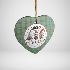 Clan Kelly Dress Tartan Tartan Crest Gnome Heart Ceramic Ornament ZI95 Kelly Dress Tartan Tartan Christmas