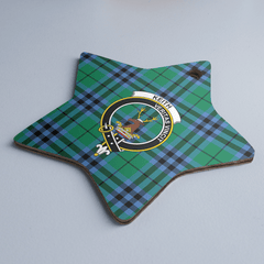 Clan Keith Ancient Tartan Crest Star Ceramic Ornament UI71 Keith Ancient Tartan Tartan Christmas
