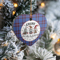Clan Elliot Modern Tartan Tartan Crest Gnome Heart Ceramic Ornament CW86 Elliot Modern Tartan Tartan Christmas