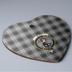 Clan Glen Tartan Crest Heart Ceramic Ornament HH10 Glen Tartan Tartan Christmas
