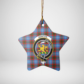 Clan Newton (Edingburg) Tartan Crest Star Ceramic Ornament XY80 Newton (Edingburg) Tartan Tartan Christmas