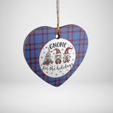 Clan Elliot Modern Tartan Tartan Crest Gnome Heart Ceramic Ornament CW86 Elliot Modern Tartan Tartan Christmas