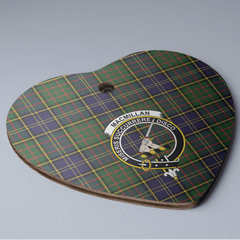 Clan MacMillan Hunting Modern Tartan Crest Heart Ceramic Ornament MF85 MacMillan Hunting Modern Tartan Tartan Christmas