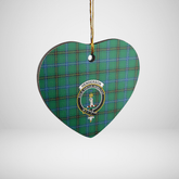 Clan Henderson Ancient Tartan Crest Heart Ceramic Ornament DG35 Henderson Ancient Tartan Tartan Christmas