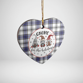 Clan Hannay Tartan Tartan Crest Gnome Heart Ceramic Ornament SF42 Hannay Tartan Tartan Christmas