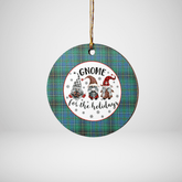 Clan MacInnes Ancient Tartan Tartan Crest Gnome Round Ceramic Ornament TB48 MacInnes Ancient Tartan Tartan Christmas