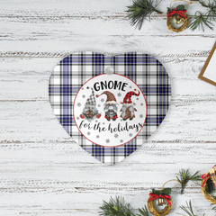 Clan Hannay Tartan Tartan Crest Gnome Heart Ceramic Ornament SF42 Hannay Tartan Tartan Christmas