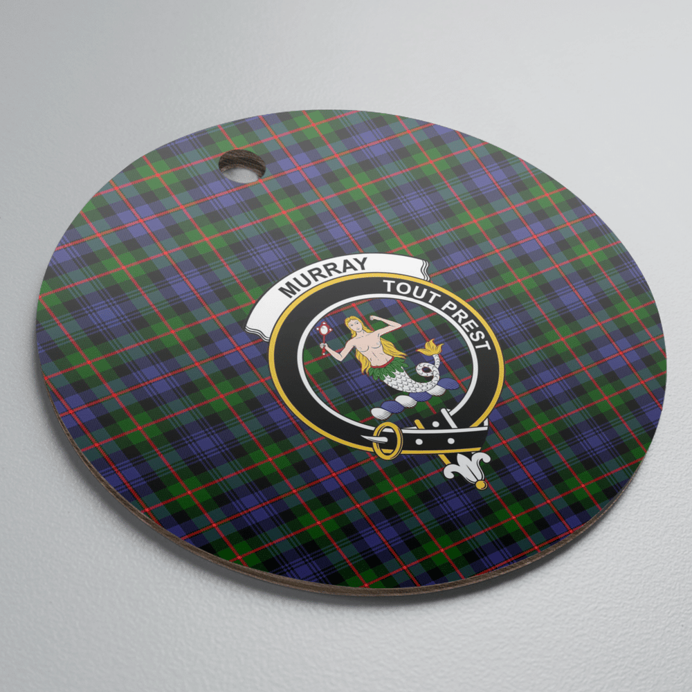 Clan Murray of Atholl Modern Tartan Crest Round Ceramic Ornament BS27 Murray of Atholl Modern Tartan Tartan Christmas