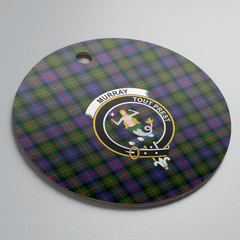 Clan Murray of Atholl Modern Tartan Crest Round Ceramic Ornament BS27 Murray of Atholl Modern Tartan Tartan Christmas