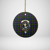 Clan Murray of Atholl Modern Tartan Crest Round Ceramic Ornament BS27 Murray of Atholl Modern Tartan Tartan Christmas