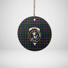 Clan Murray of Atholl Modern Tartan Crest Round Ceramic Ornament BS27 Murray of Atholl Modern Tartan Tartan Christmas
