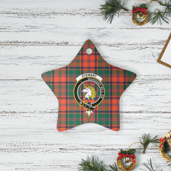 Clan Stewart of Appin Ancient Tartan Crest Star Ceramic Ornament XW14 Stewart of Appin Ancient Tartan Tartan Christmas