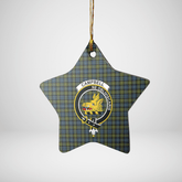 Clan Campbell Tartan Crest Star Ceramic Ornament ZV87 Campbell Tartan Tartan Christmas