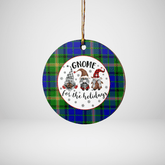 Clan Maitland Tartan Tartan Crest Gnome Round Ceramic Ornament UC83 Maitland Tartan Tartan Christmas