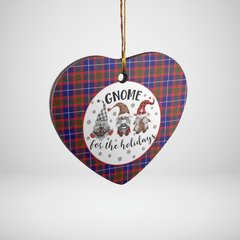 Clan Edinburgh District Tartan Tartan Crest Gnome Heart Ceramic Ornament UA77 Edinburgh District Tartan Tartan Christmas