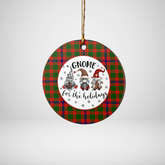 Clan Skene Modern Tartan Tartan Crest Gnome Round Ceramic Ornament GJ82 Skene Modern Tartan Tartan Christmas