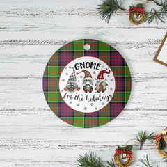 Clan MacDonald of Clanranald Tartan Tartan Crest Gnome Round Ceramic Ornament XM55 MacDonald of Clanranald Tartan Tartan Christmas