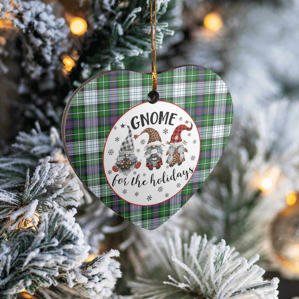 Clan MacKenzie Dress Modern Tartan Tartan Crest Gnome Heart Ceramic Ornament HU40 MacKenzie Dress Modern Tartan Tartan Christmas