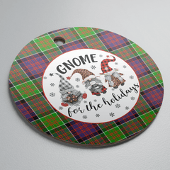 Clan MacDonald of Clanranald Tartan Tartan Crest Gnome Round Ceramic Ornament XM55 MacDonald of Clanranald Tartan Tartan Christmas