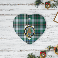 Clan MacKenzie Dress Ancient Tartan Crest Heart Ceramic Ornament LP94 MacKenzie Dress Ancient Tartan Tartan Christmas