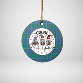 Clan MacHardy Ancient Tartan Tartan Crest Gnome Round Ceramic Ornament QC41 MacHardy Ancient Tartan Tartan Christmas