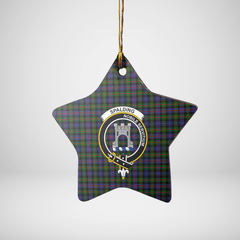 Clan Spalding Murray of Atholl Modern Tartan Crest Star Ceramic Ornament VG27 Spalding Murray of Atholl Modern Tartan Tartan Christmas