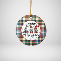 Clan Stewart Dress Ancient Tartan Tartan Crest Gnome Round Ceramic Ornament SK30 Stewart Dress Ancient Tartan Tartan Christmas