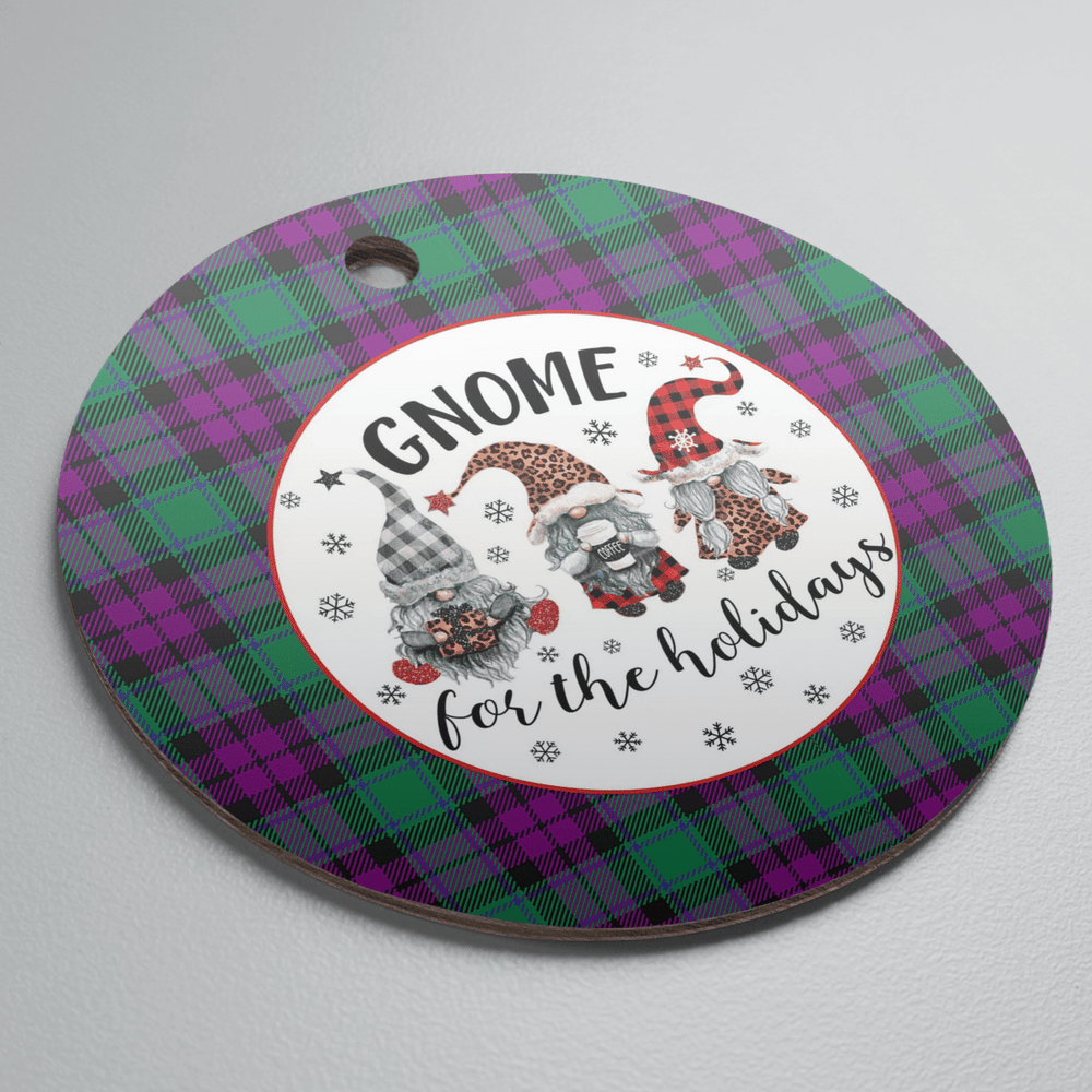 Clan MacArthur – Milton Tartan Tartan Crest Gnome Round Ceramic Ornament VC94 MacArthur – Milton Tartan Tartan Christmas