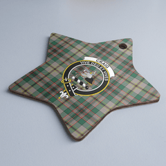 Clan Craig Ancient Tartan Crest Star Ceramic Ornament OW59 Craig Ancient Tartan Tartan Christmas
