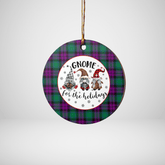 Clan MacArthur – Milton Tartan Tartan Crest Gnome Round Ceramic Ornament VC94 MacArthur – Milton Tartan Tartan Christmas