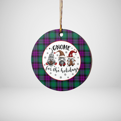 Clan MacArthur – Milton Tartan Tartan Crest Gnome Round Ceramic Ornament VC94 MacArthur – Milton Tartan Tartan Christmas