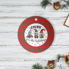 Clan MacBean Modern Tartan Tartan Crest Gnome Round Ceramic Ornament NM78 MacBean Modern Tartan Tartan Christmas