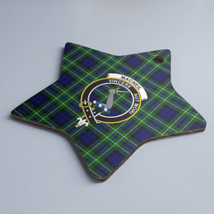 Clan MacNeil (of Colonsay) Tartan Crest Star Ceramic Ornament RB60 MacNeil (of Colonsay) Tartan Tartan Christmas