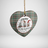 Clan Craig Ancient Tartan Tartan Crest Gnome Heart Ceramic Ornament KT47 Craig Ancient Tartan Tartan Christmas