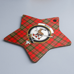Clan Scott Modern Tartan Crest Star Ceramic Ornament ND59 Scott Modern Tartan Tartan Christmas