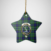 Clan MacNeil (of Colonsay) Tartan Crest Star Ceramic Ornament RB60 MacNeil (of Colonsay) Tartan Tartan Christmas
