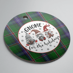 Clan Kirby Tartan Tartan Crest Gnome Round Ceramic Ornament XV41 Kirby Tartan Tartan Christmas