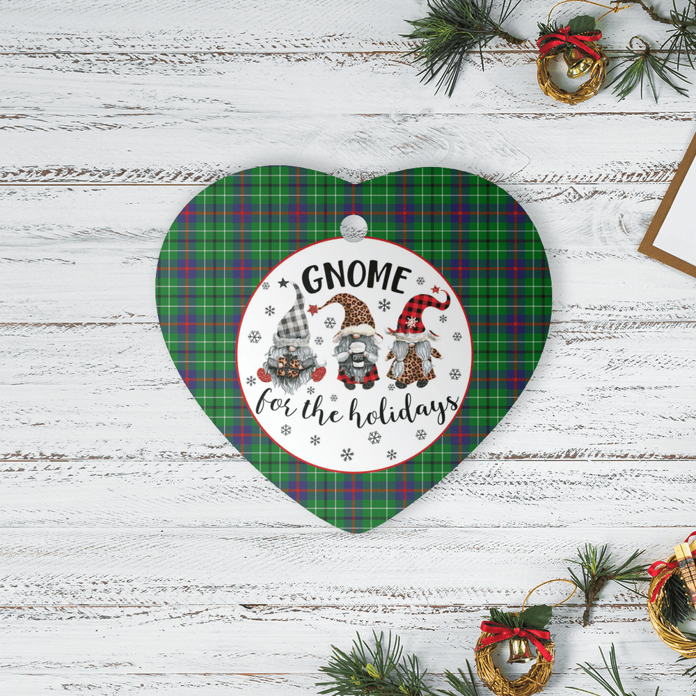 Clan Duncan Ancient Tartan Tartan Crest Gnome Heart Ceramic Ornament LB91 Duncan Ancient Tartan Tartan Christmas