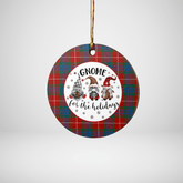 Clan Fraser Ancient Tartan Tartan Crest Gnome Round Ceramic Ornament KP64 Fraser Ancient Tartan Tartan Christmas