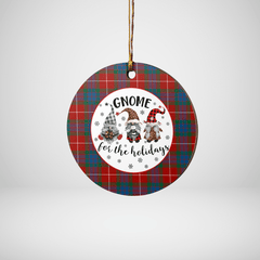 Clan Fraser Ancient Tartan Tartan Crest Gnome Round Ceramic Ornament KP64 Fraser Ancient Tartan Tartan Christmas
