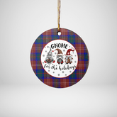 Clan Chisholm Hunting Modern Tartan Tartan Crest Gnome Round Ceramic Ornament RU91 Chisholm Hunting Modern Tartan Tartan Christmas