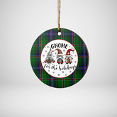 Clan Kirby Tartan Tartan Crest Gnome Round Ceramic Ornament XV41 Kirby Tartan Tartan Christmas
