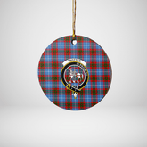 Clan Trotter Tartan Crest Round Ceramic Ornament GJ42 Trotter Tartan Tartan Christmas