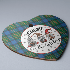 Clan MacLaren Ancient Tartan Tartan Crest Gnome Heart Ceramic Ornament TP53 MacLaren Ancient Tartan Tartan Christmas
