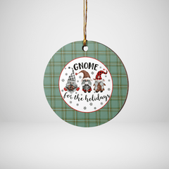 Clan Kelly Dress Tartan Tartan Crest Gnome Round Ceramic Ornament AK34 Kelly Dress Tartan Tartan Christmas