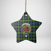Clan Farquharson Modern Tartan Crest Star Ceramic Ornament CL56 Farquharson Modern Tartan Tartan Christmas