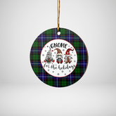 Clan Russell Modern Tartan Tartan Crest Gnome Round Ceramic Ornament UU99 Russell Modern Tartan Tartan Christmas