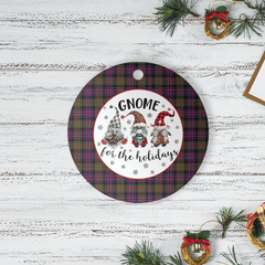Clan MacDonald Modern Tartan Tartan Crest Gnome Round Ceramic Ornament WE43 MacDonald Modern Tartan Tartan Christmas