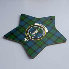 Clan MacKay ModernTartan Crest Star Ceramic Ornament FS79 MacKay ModernTartan Tartan Christmas